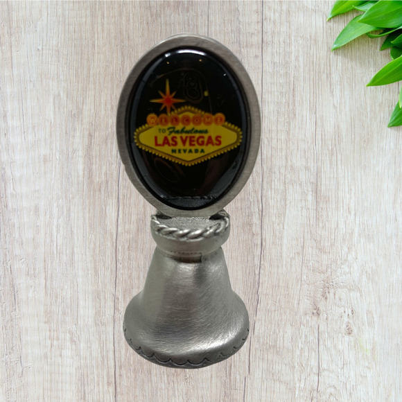 Vintage Welcome to Las Vegas Marquee Sign Souvenir Metal Miniature Bell New Box - Picture 1 of 5